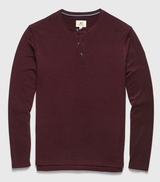 Sean Super Soft Classic Henley by SurfSideSupply | Cabernet Heather