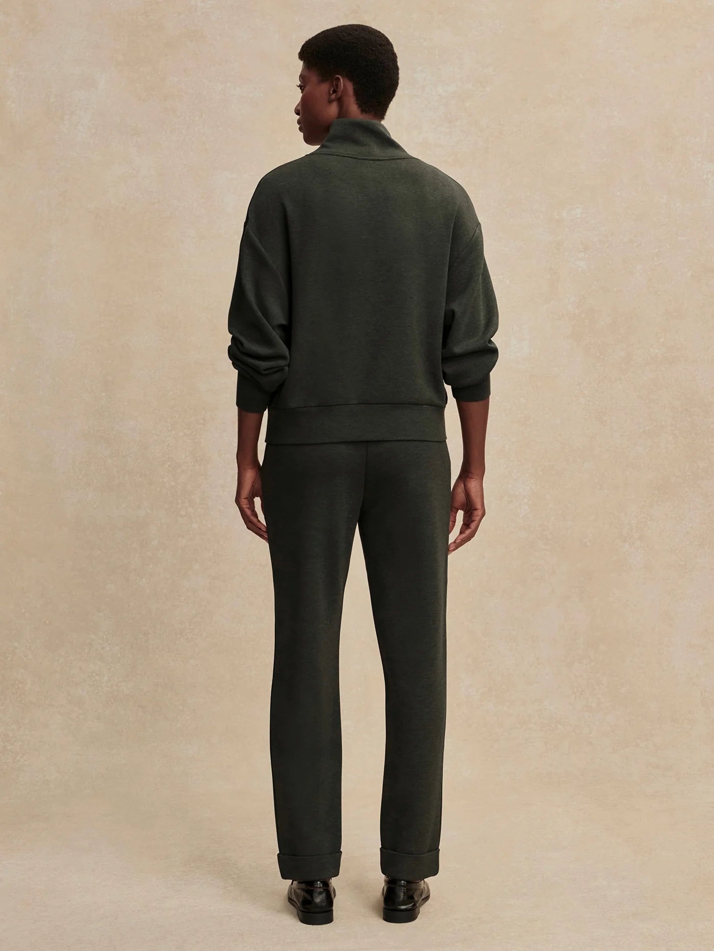 The Rolled Cuff Pant 28.5 by Varley | Olive Marl