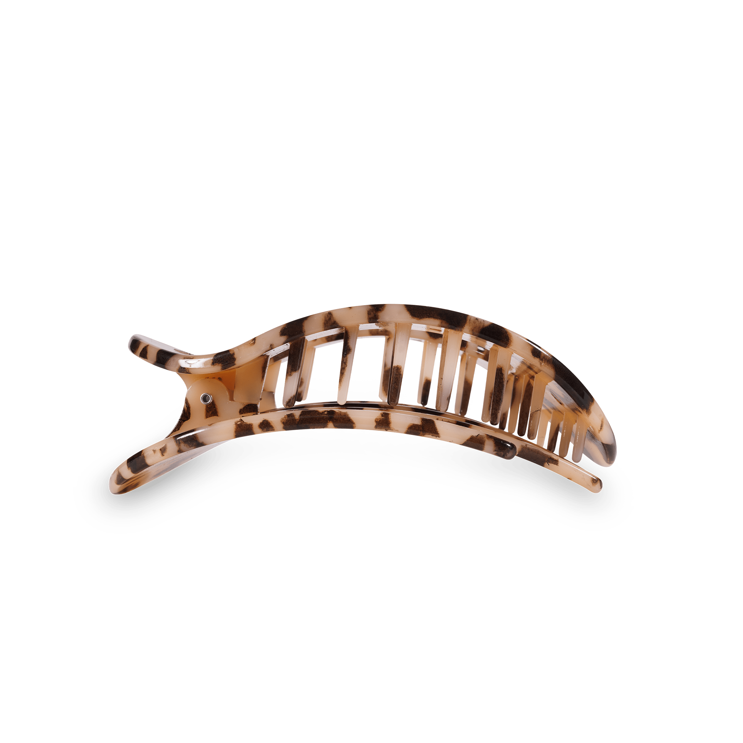 Blonde Tortoise Medium Flat Round Clip - Zen&Zip