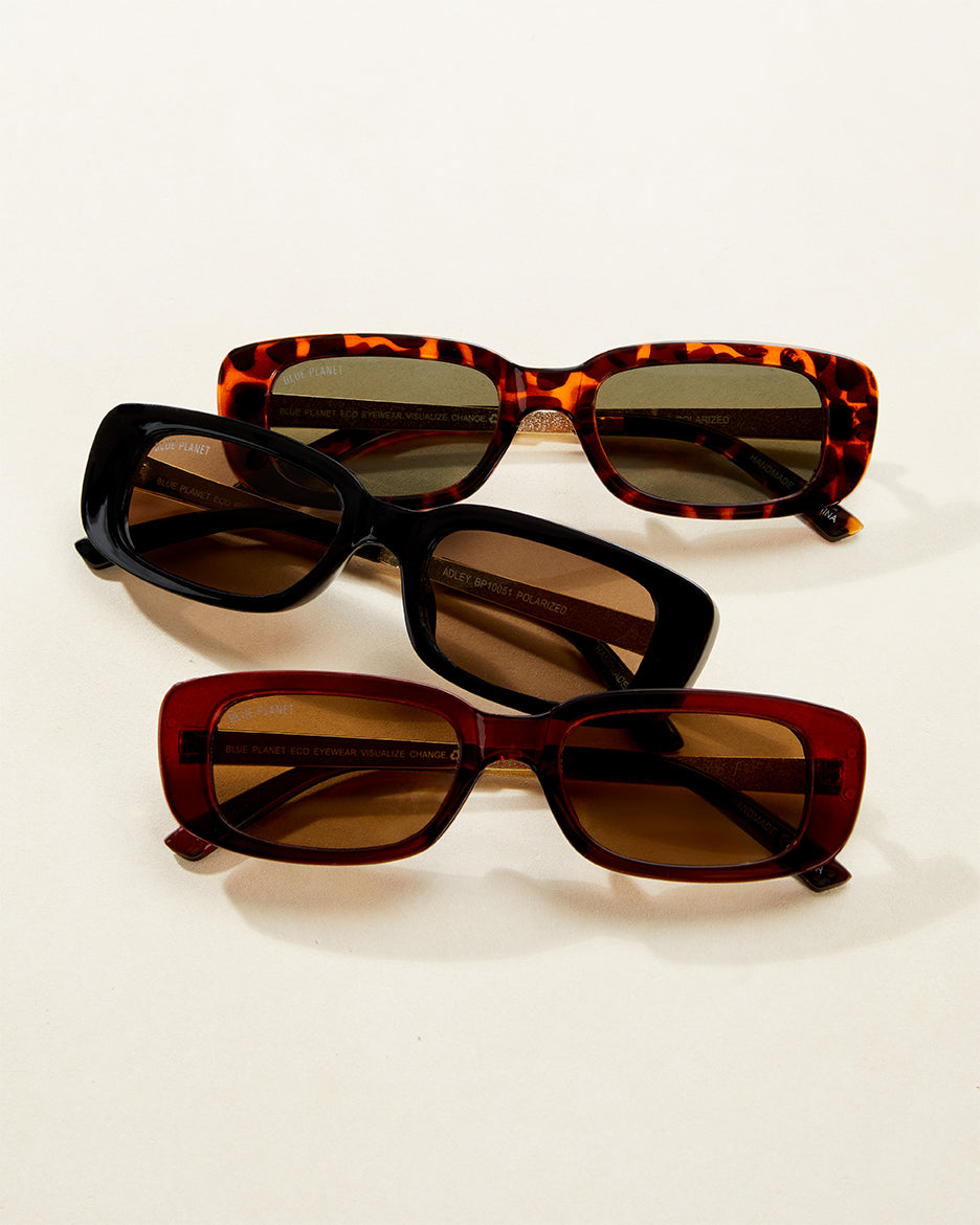 Adley by Blue Planet | Brown Tortoise/Grey Green Polarized