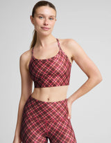 Softmark Slim Racerback High Crop Tank by Beyond Yoga | Autumn Argyle Multi