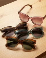 Amelia by Blue Planet | Crystal Rose/Wood Temples/Rose to Smoke Polarized
