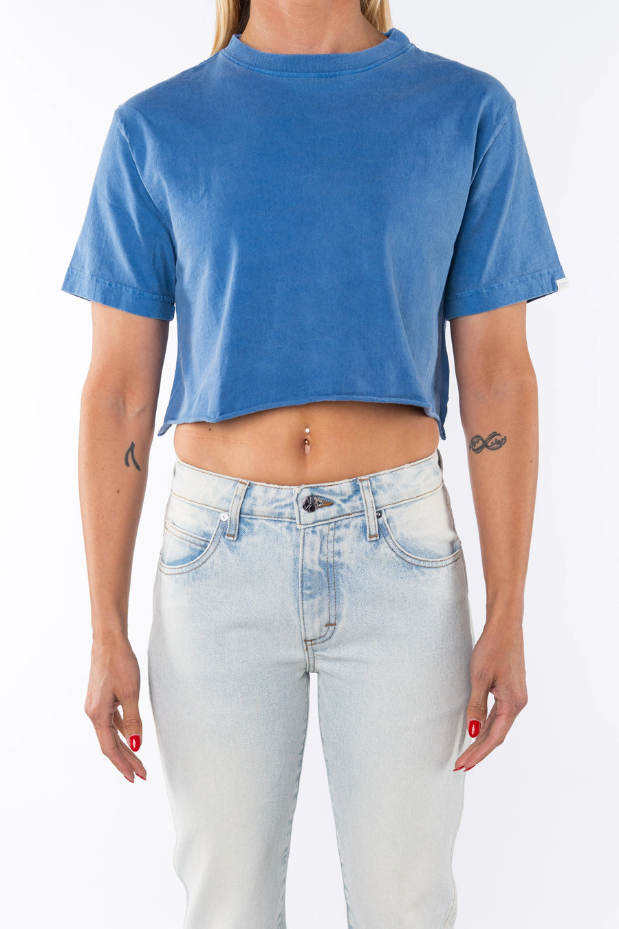 Beach Crop TShirt by Ariko LA | Blue Wave