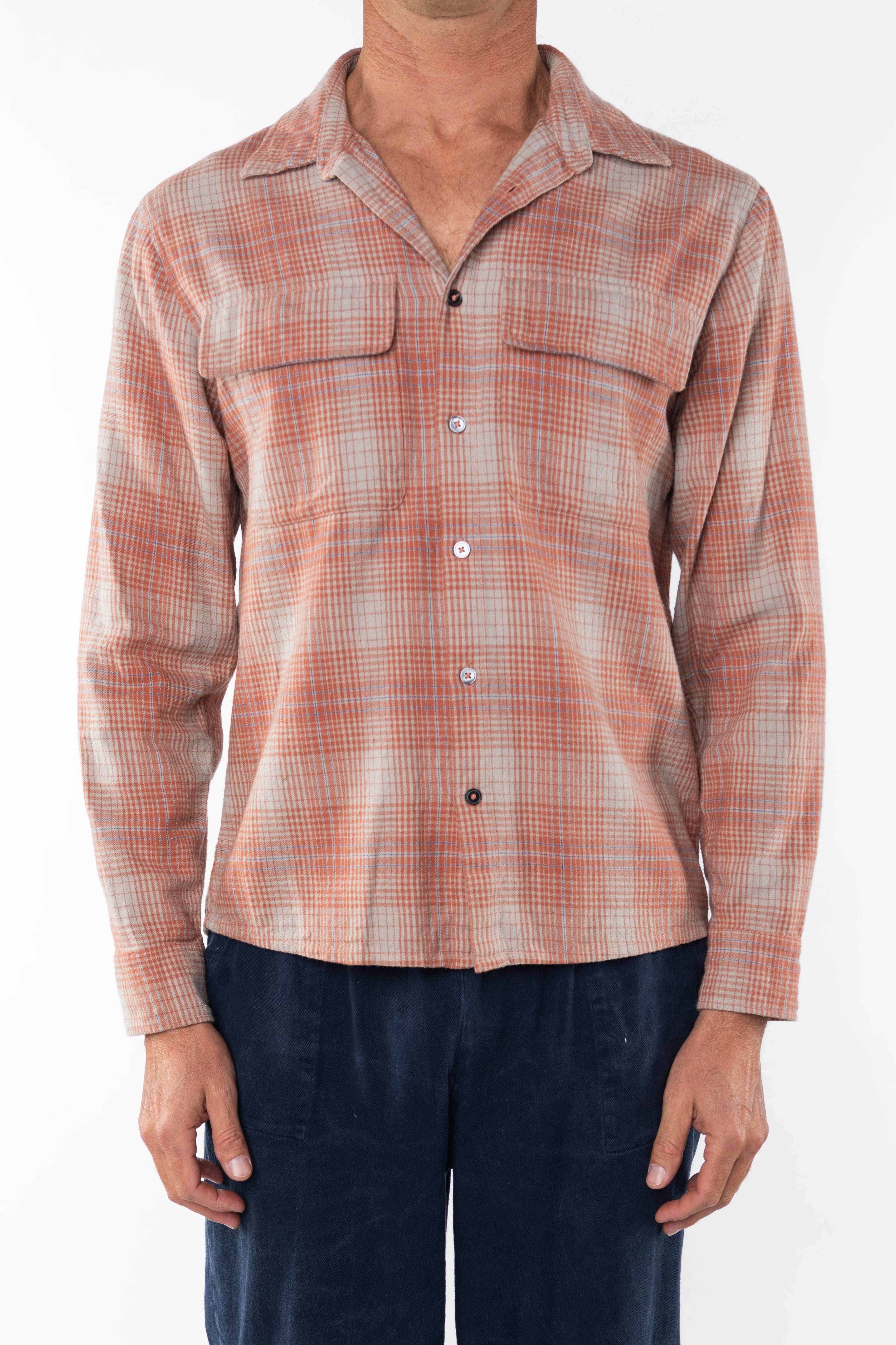 Summer Softy Plaid Shirt by Ariko LA | Orange/Blue - Zen&Zip