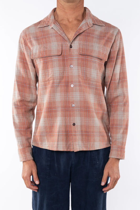 Summer Softy Plaid Shirt by Ariko LA | Orange/Blue - Zen&Zip