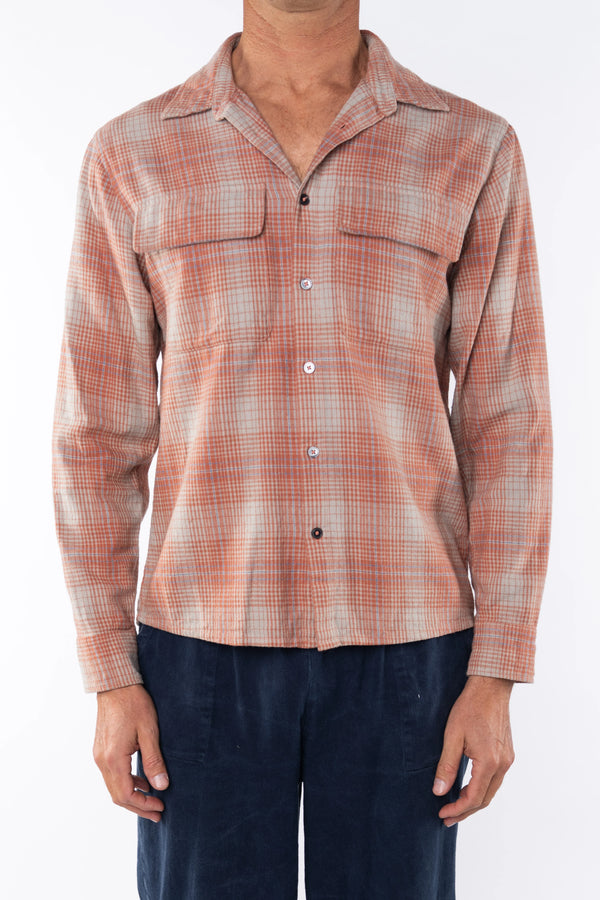 Summer Softy Plaid Shirt by Ariko LA | Orange/Blue
