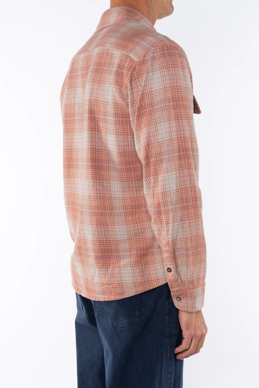 Summer Softy Plaid Shirt by Ariko LA | Orange/Blue - Zen&Zip