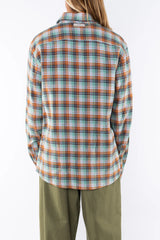Summer Softy Plaid Shirt by Ariko LA | Green/Orange