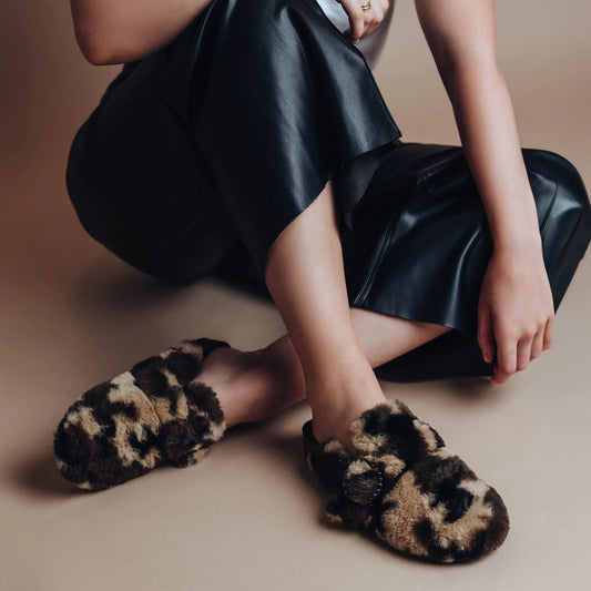 Aspy Fur Clog by Solei Sea | Camo