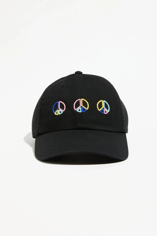 Peace Emblem Dad Hat by Spiritual Gangster | Black