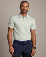 Approach Tech Polo by Rhone | Cool Mint Seersucker