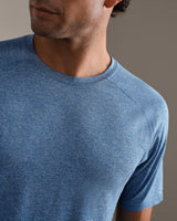 Atmosphere Tee by Rhone | Deep Sea Blue Heather