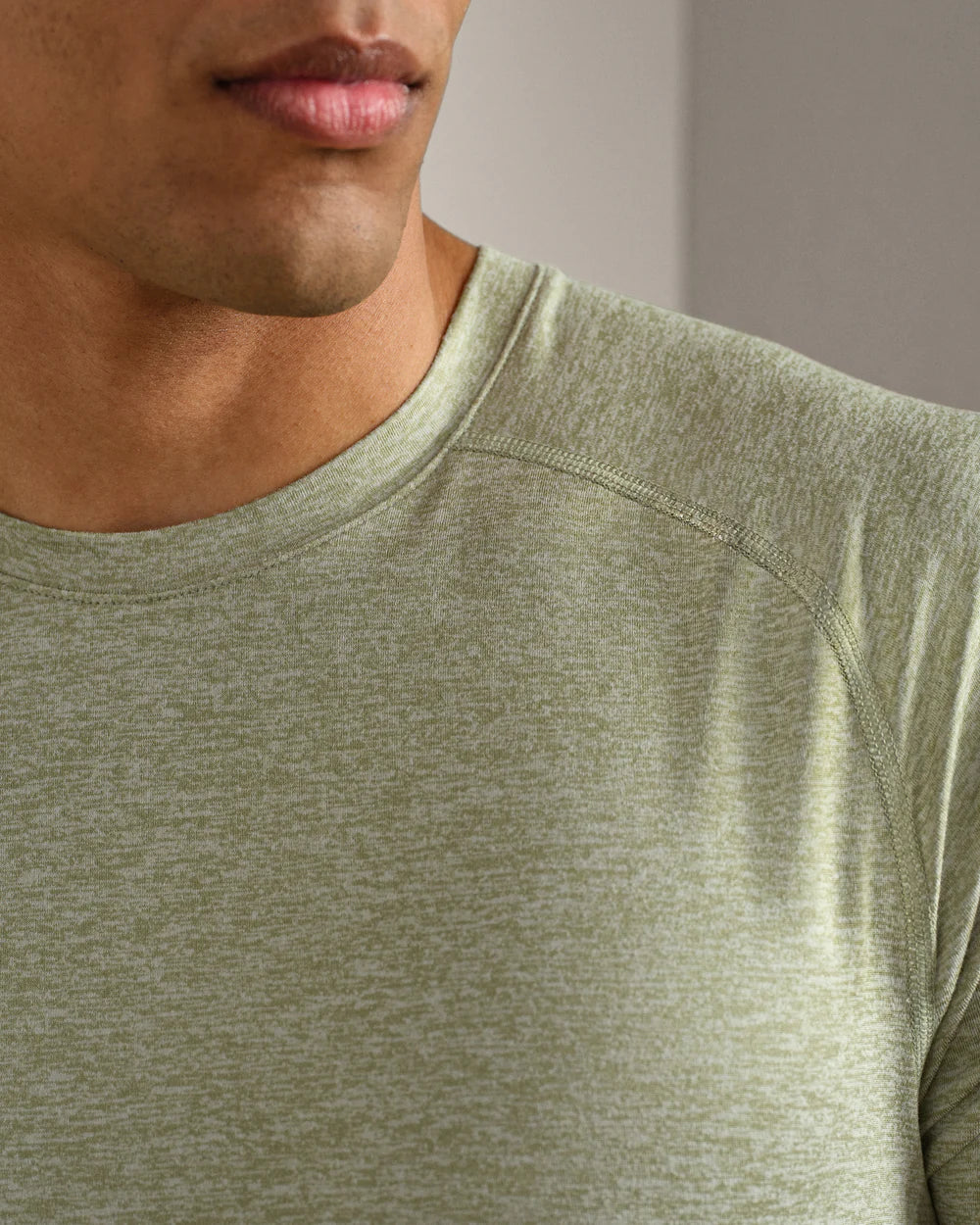 Atmosphere Tee by Rhone | Dusty Sage Heather