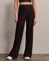 Atmosphere Wide Leg Pant by Rhone | Dark Espresso Heather