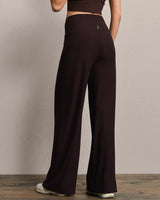 Atmosphere Wide Leg Pant by Rhone | Dark Espresso Heather