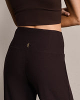 Atmosphere Wide Leg Pant by Rhone | Dark Espresso Heather
