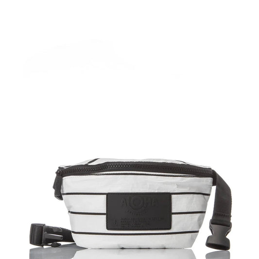 Pinstripe Mini Hip Pack by Aloha Collection | Black/White