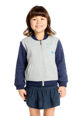 Ally Bomber by Chaser Kids | Navy/Heather Gray