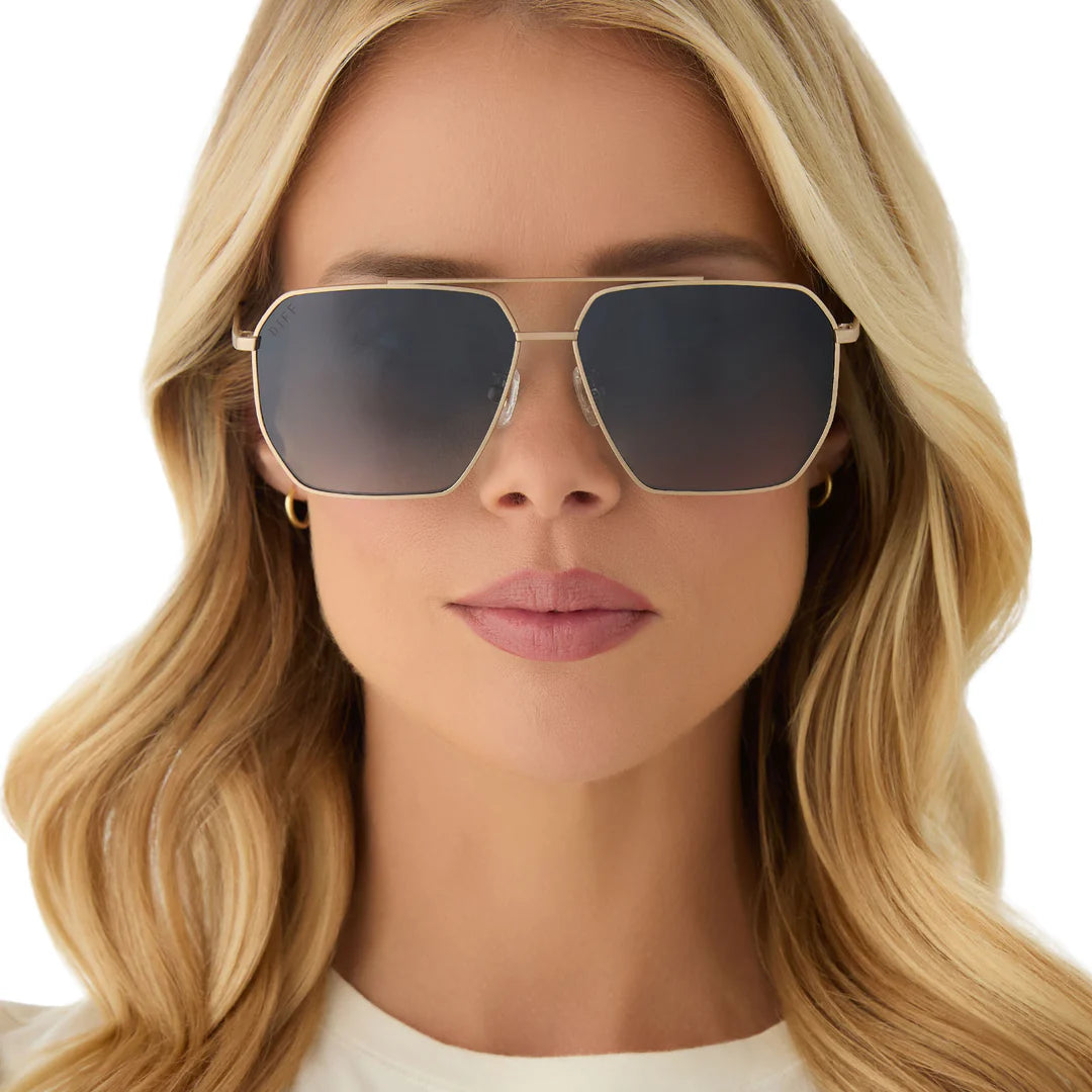 Berkley Brushed Gold + Aegean Blue Gradient Polarized by DIFF