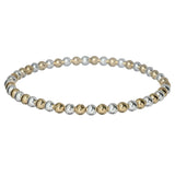 Classic Two-Tone Ball Bracelet by Bara Boheme | 4mm