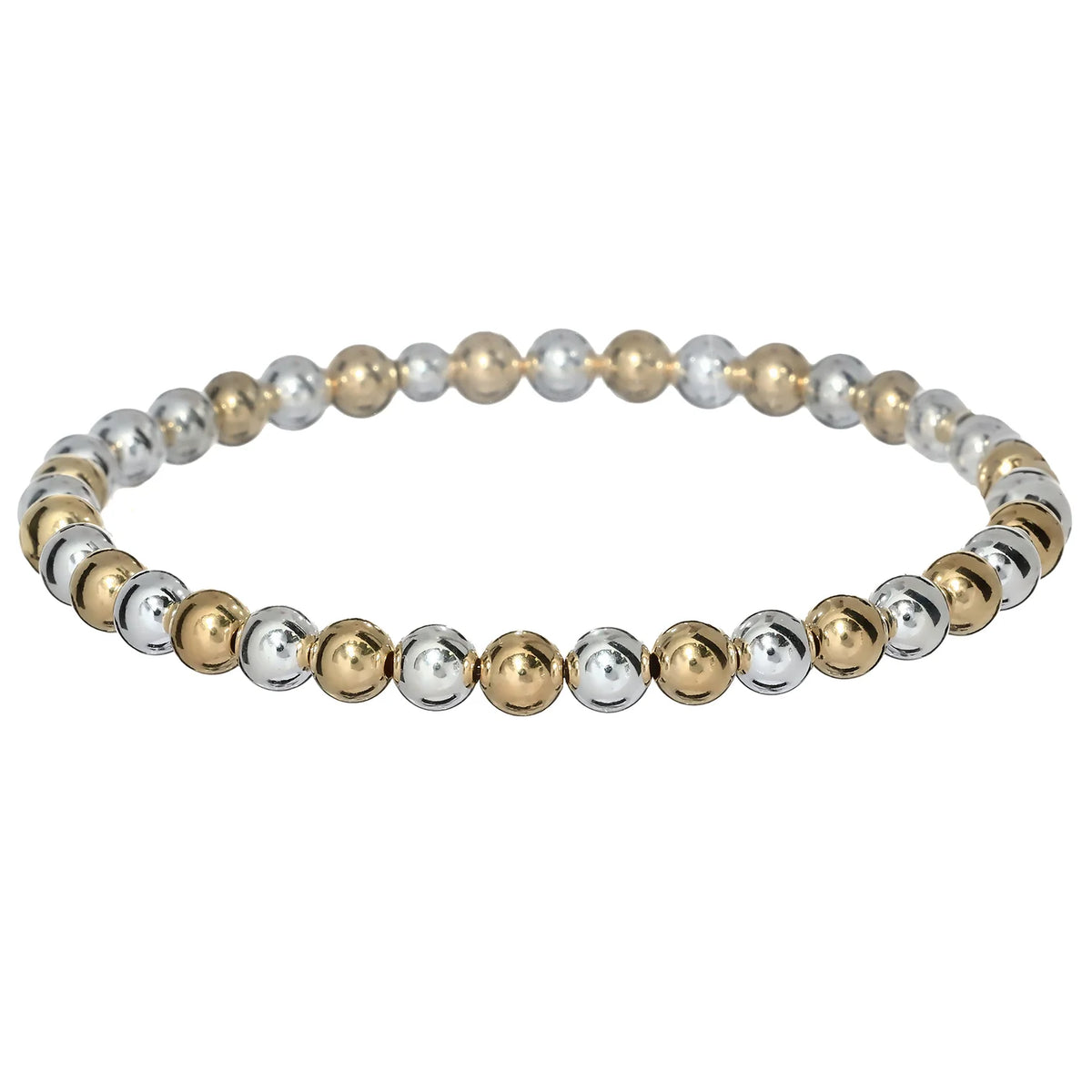 Classic Two-Tone Ball Bracelet by Bara Boheme | 5mm
