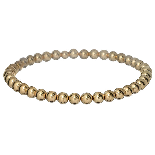 Classic Gold Filled Ball Bracelet by Bara Boheme | 5mm - Zen&Zip