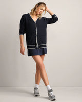 Birdie Oversized Cardigan by Rhone | Navy Blue