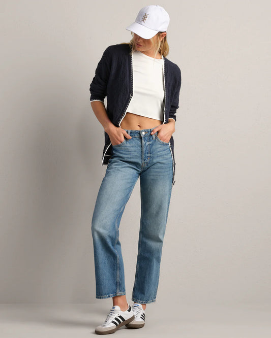 Birdie Oversized Cardigan by Rhone | Navy Blue