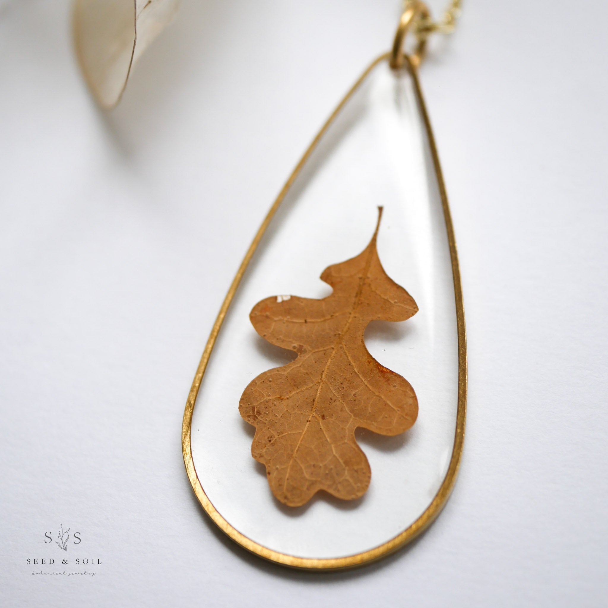 Large Brass Teardrop