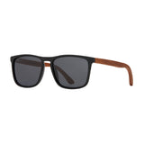 Cail by Blue Planet | Matte Onyx/Walnut Wood/Smoke Polarized