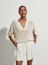 Callie Knit Top Egret