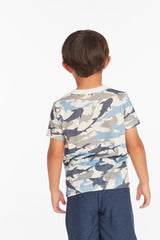 All Over Camo Shark Tee Coconut Milk