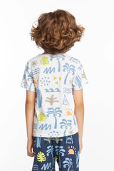 Surf’s Up Tee by Chaser Kids | White