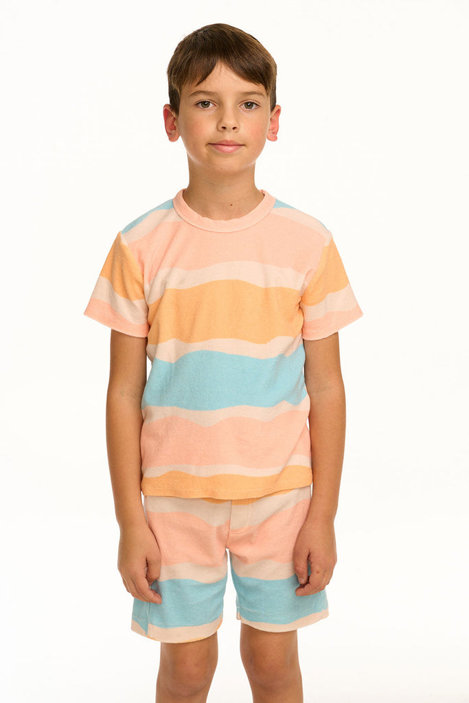Boys T Shirt Wavy Stripe