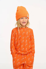 Skater Skeleton Top by Chaser Kids | Red Orange