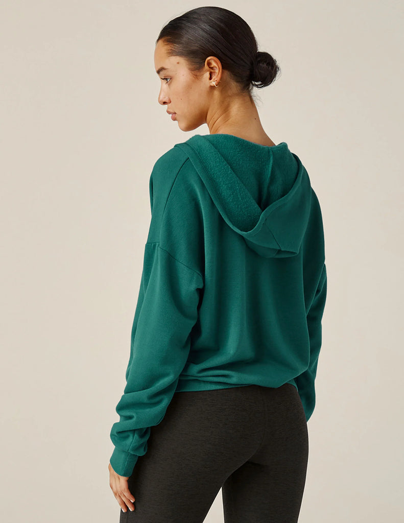 Cross Your Heart Pullover Lunar Teal Heather