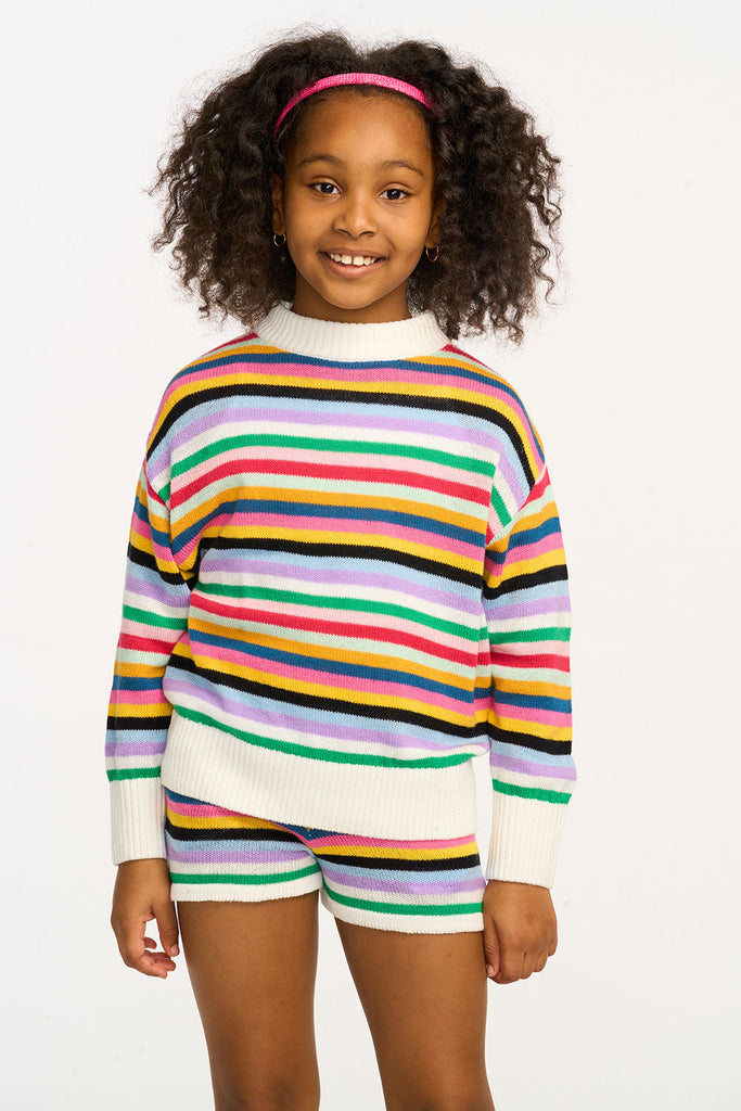 Brennan Pullover Sweater Bright Stripe