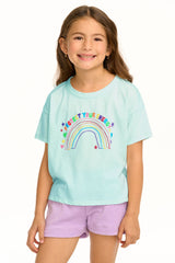 Isla Tee by Chaser Kids | Aqua Glass