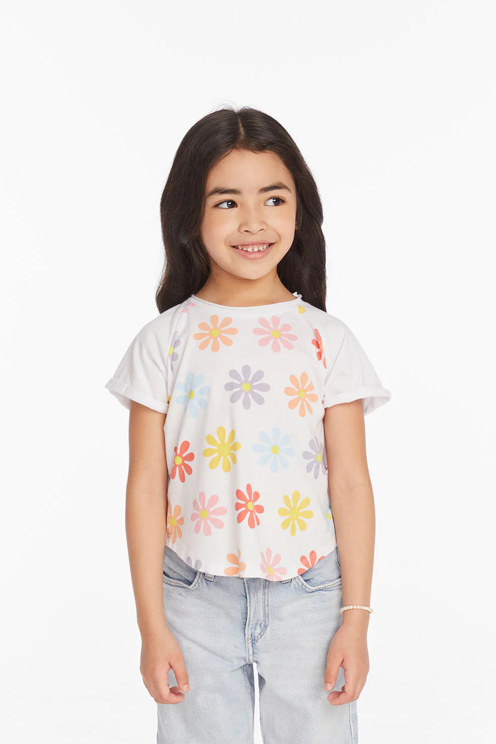 All Over Flower Shirt White