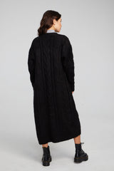 Bridge Long Cardigan Black Onyx