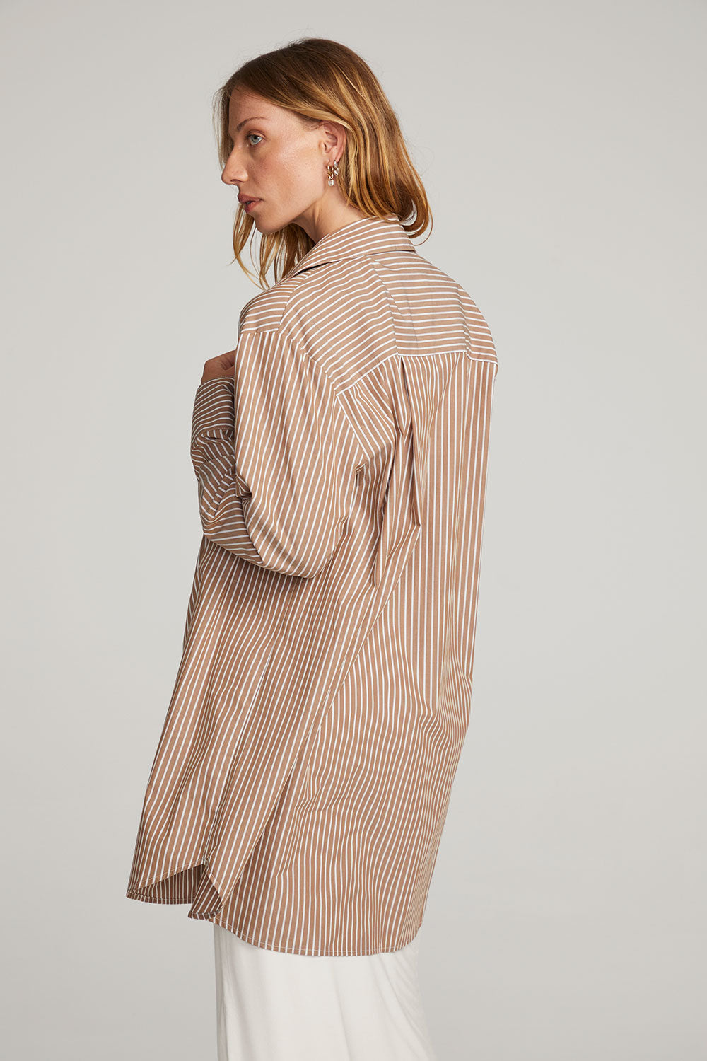 Kerstin Button Down Whiskey Stripe