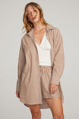 Kerstin Button Down Whiskey Stripe