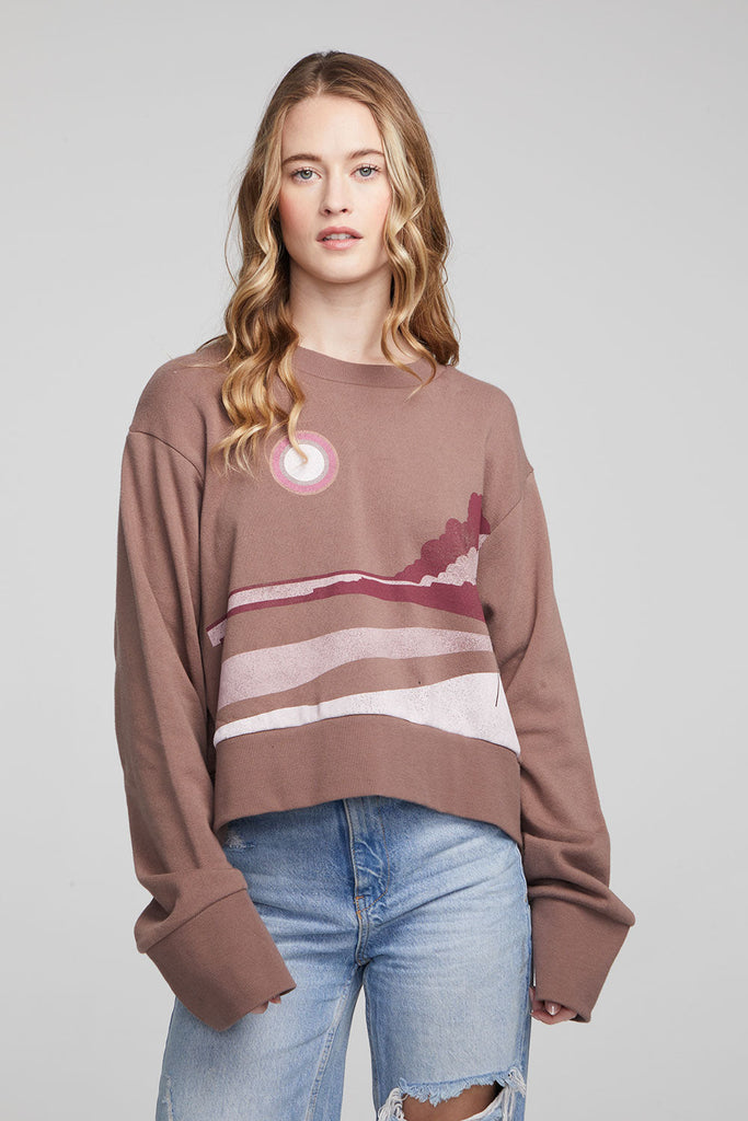 Abstracts Beach Top Deep Taupe