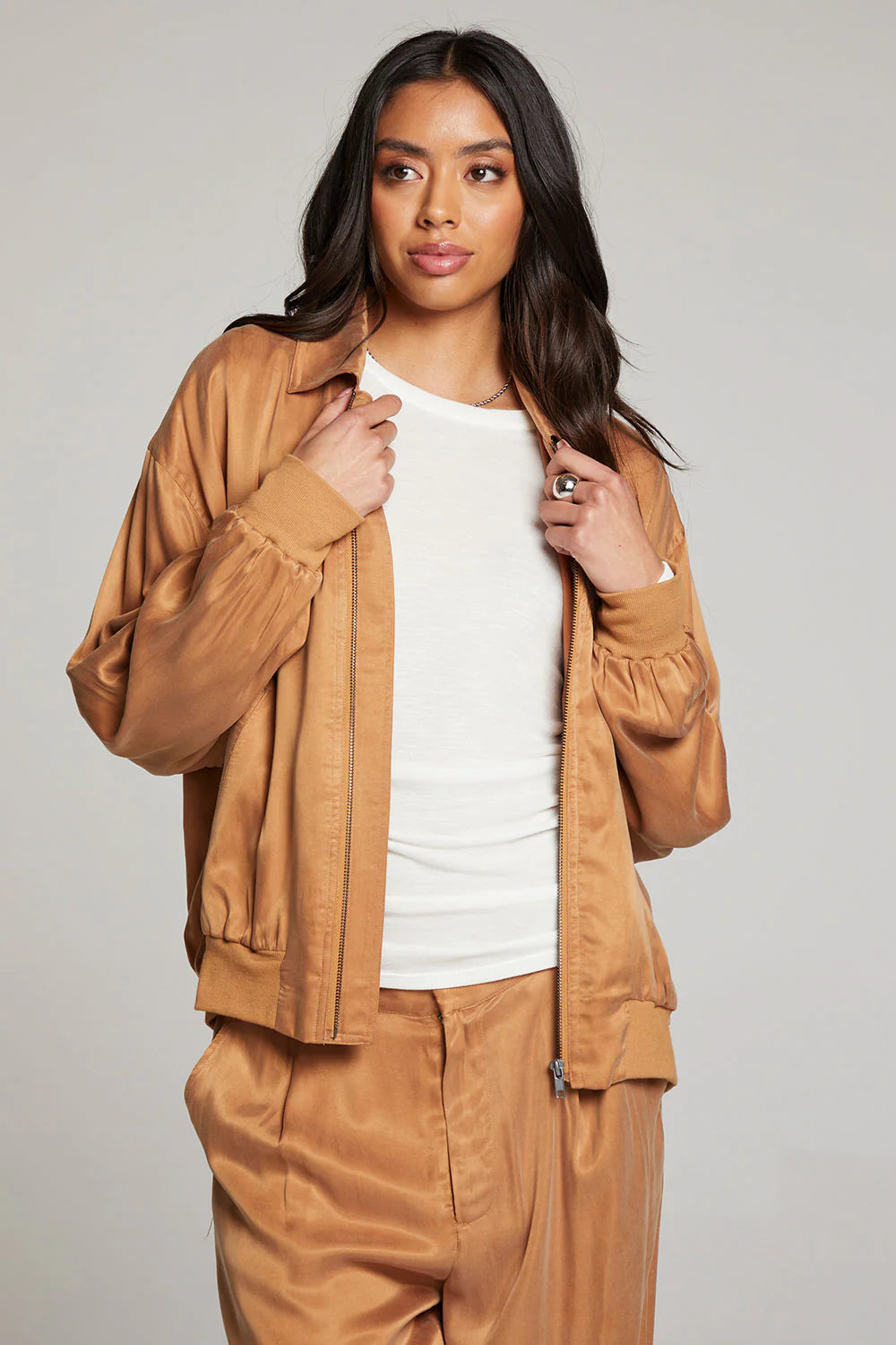 Johnny Zip Up by Chaser | Toffee