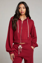 Abilene Zip Up Hoodie Blood Red