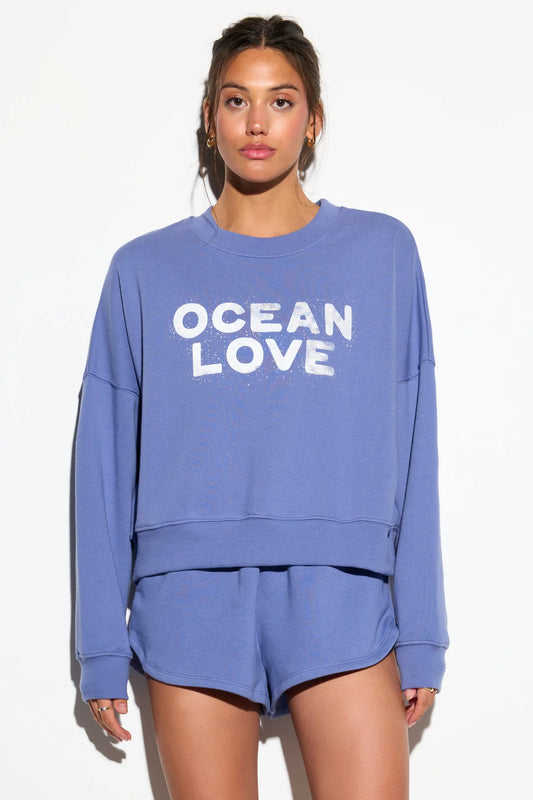 Ocean Love Palisades Sweatshirt by Spiritual Gangster | Wisteria