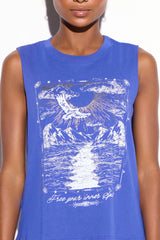 Inner Spirit Vibe Tank by Spiritual Gangster | Electric Blue