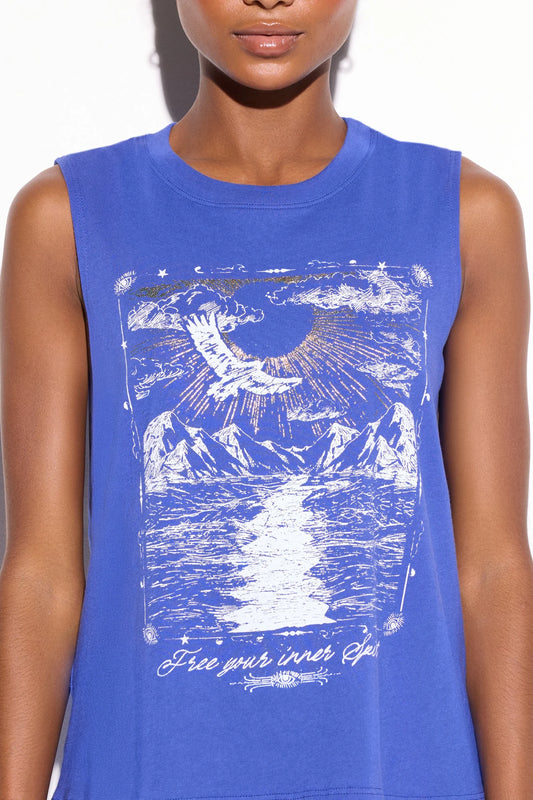 Inner Spirit Vibe Tank by Spiritual Gangster | Electric Blue