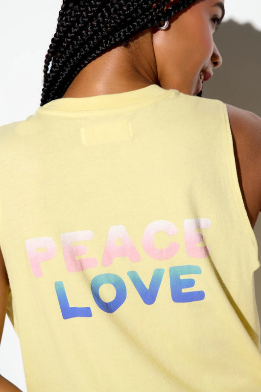 Peace Love Vibe Tank by Spiritual Gangster | Sunbeam