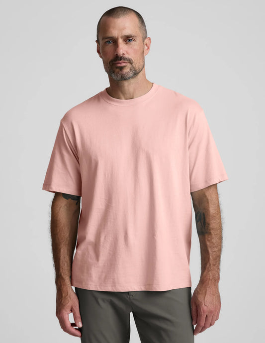 Soft Knit Cotton Tee by Beyond Yoga | Umber Pink
